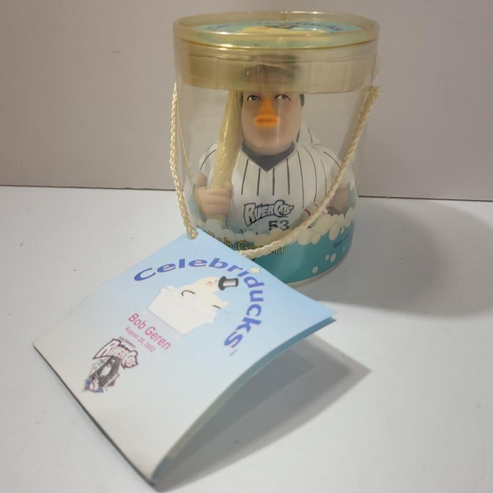 Vintage Sacramento River Cats Rubber Duck Bob Geren Baseball MILB Collectible 20